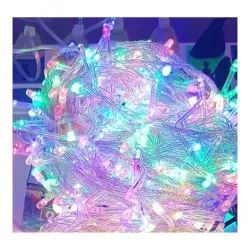 Instalație 320 LED – 25 metri, fir transparent bec multicolor V5 engros
