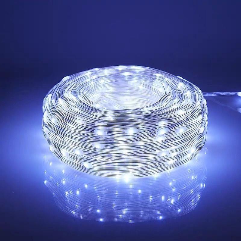 Instalatie LED sir 100 metri, 800LED-uri, alb rece, tip banda cu led turnat, EnGross