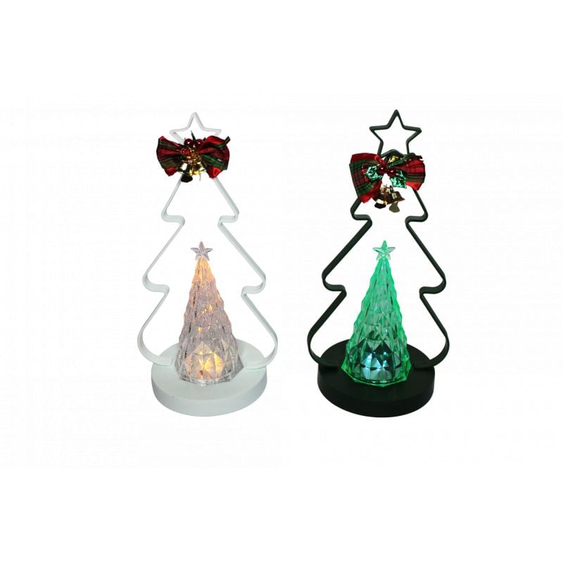 Ornament Engros bradut cu clopotei si lumina 224-1 , 23 cm