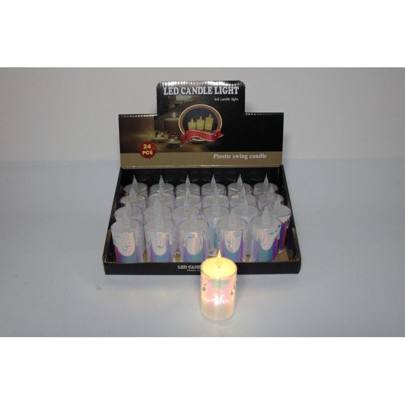 Ornament Engros cu lumanre si lumina , 8 cm