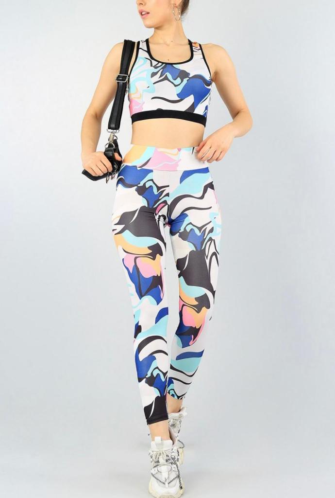 Compleu fitness dama, cu bustiera