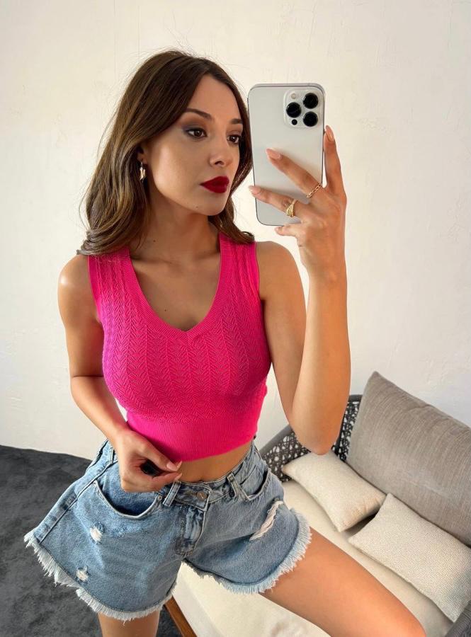 Maieu dama uni, cu bretele late