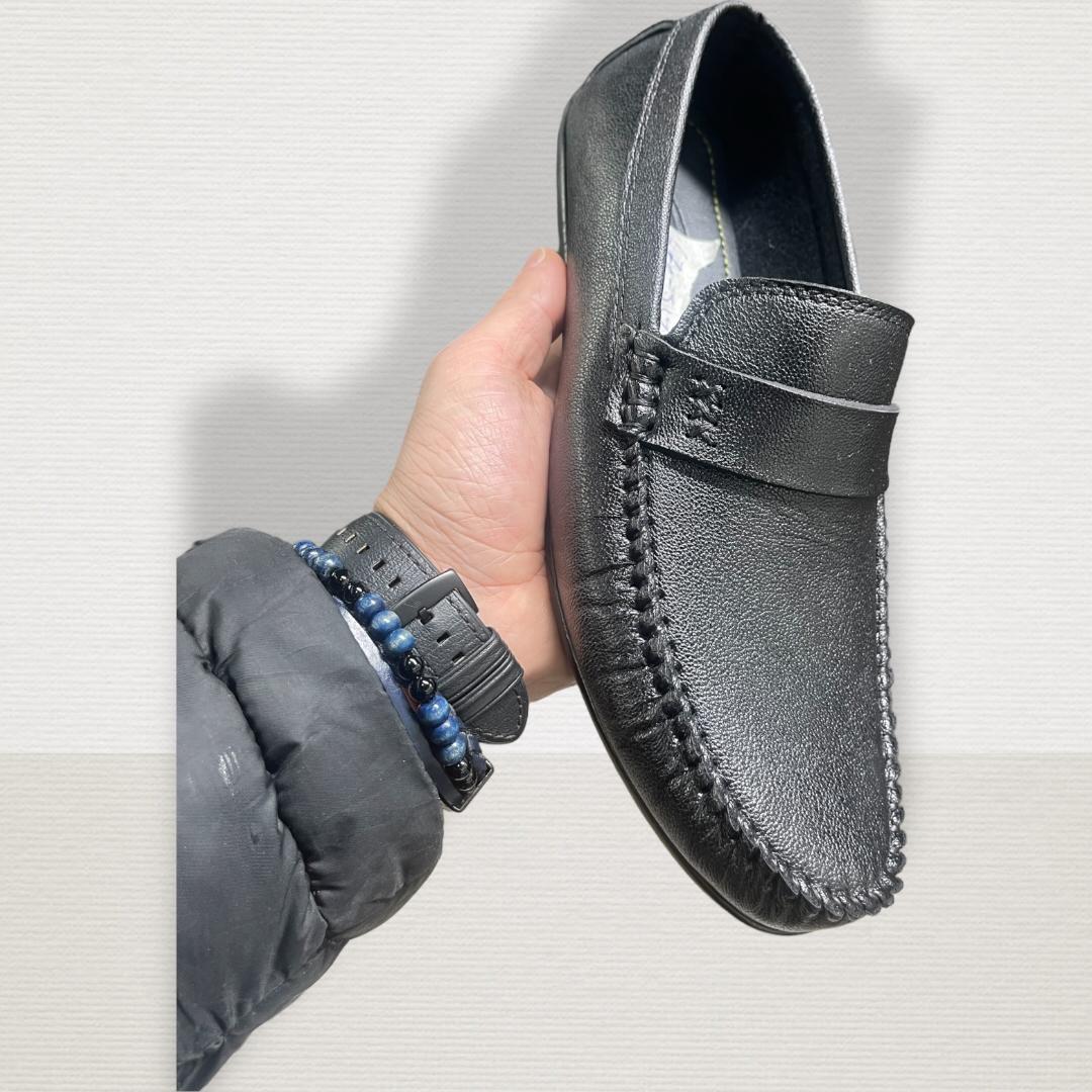 Pantofi angro din piele ecologica cu aplicatii pentru barbat