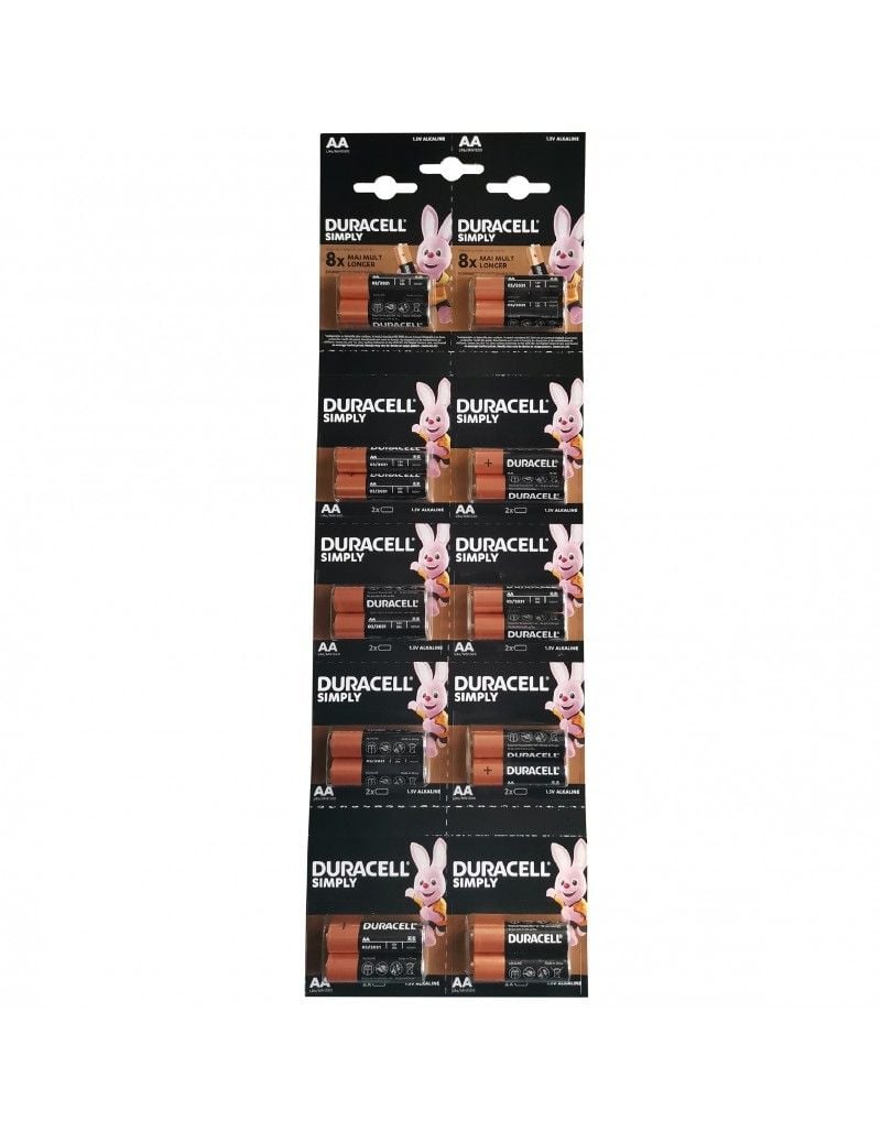 BATERIE R6 DURACELL ALKALINA blister 20 buc