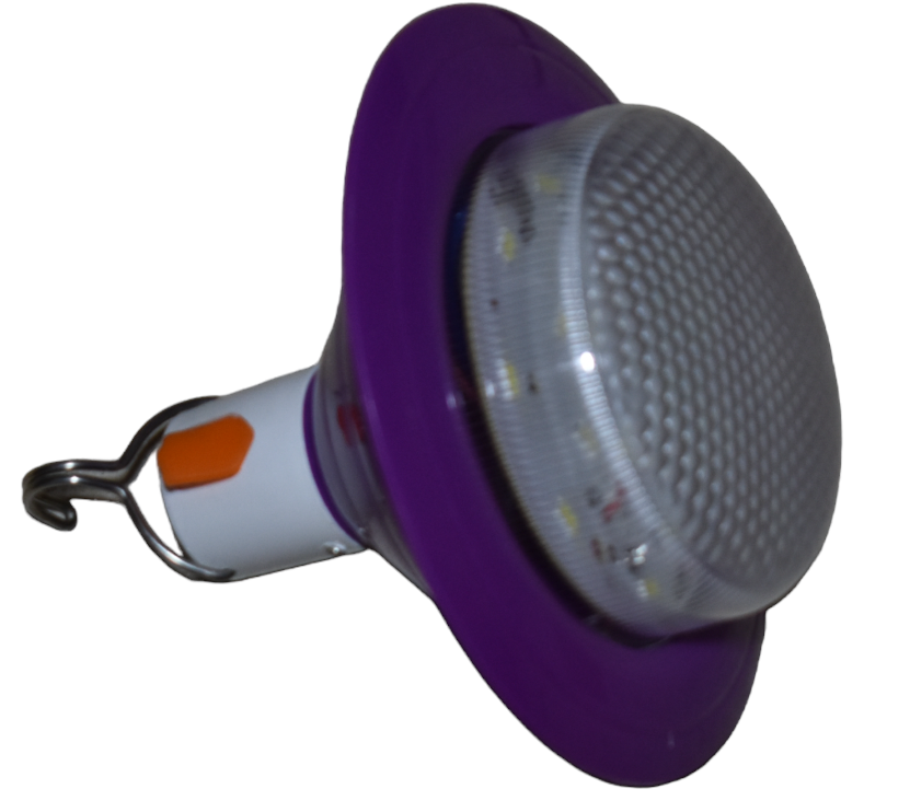 Lampa Solara De Camping Engros, UFO Portabila Cu Panou Detasabil Culoare – Mov