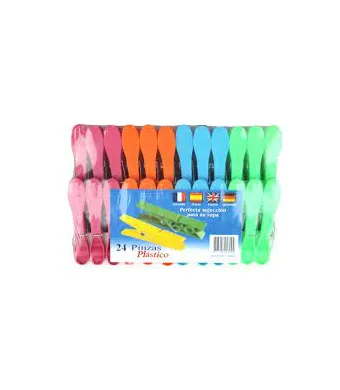 ​Set 24 cârlige de rufe plastic engros