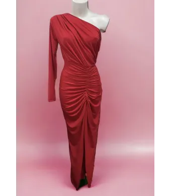 Rochie Lycra Lunga Dama Engros (ROSU, UNIVERSAL (36-42))