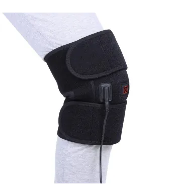 Genunchiera, Orteza Genunchi, Marime Universala, cu Sistem de Incalzire, 3 Trepte de Caldura, Alimentare Cablu, Negru, Engros