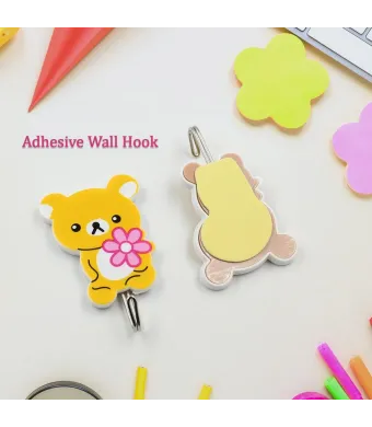 Cârlige de perete autoadezive cu desene animate cu zâmbet ., 2 pe set , Engros