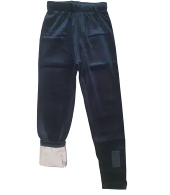 Pantaloni imblaniti Engros pentru fete, din catifea