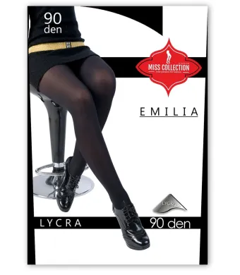 Ciorapi (dres) dama LYCRA 90 den MISS COLLECTION EN GROSS (NEGRU, 2 - (S), 1)