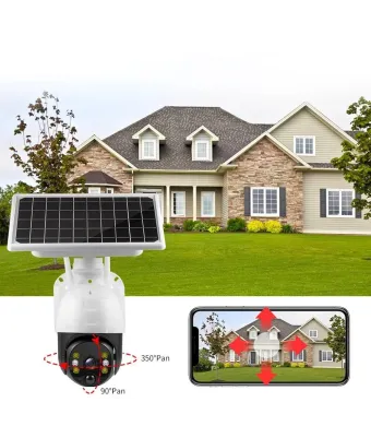 CAMERA DE SUPRAVEGHERE, ENGROS, CONECTARE WIRELESS CU PANOU SOLAR