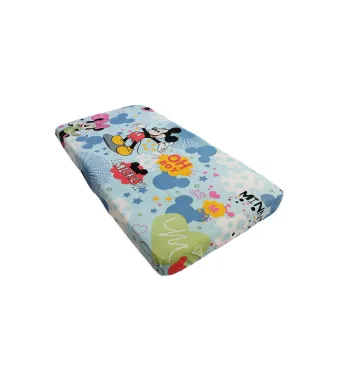 Set  2 bucati cearceaf de pat , bumbac ranforce  cu model  pentru copii,140 x 240 cm simple fara elastic (Aleatoriu / mix)