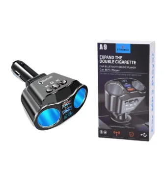 MODULATOR FM CU TRIPLU BRICHETA A9 BLUETHOOT USB QC 3.0 FAST CHARGE 4.8 A enGross