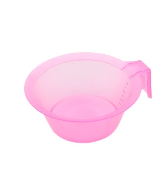 Bol gradat cu maner pentru vopsea de par, roz transparent Engros