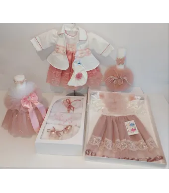 Compleu Engros pentru bebelusi, Set Botez fetite