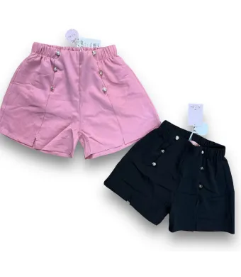 PANTALONI SCURTI ENGROSS FETITE 8-16 (NEGRU)
