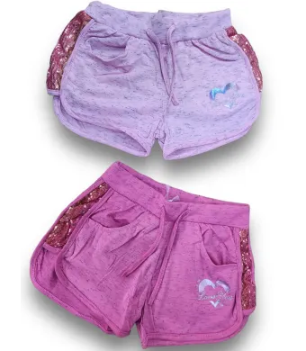 PANTALONI SCURTI ENGROSS FETITE 6-16 (ROZ)