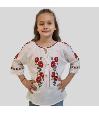 Ie Engros pentru fete, cu maneca 3/4, model Persida