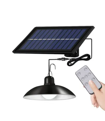 Aplica cu bec LED si panou solar, cu telecomanda, 30SMD, 400lm