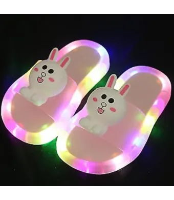 Set 12 Papuci Engros pentru fete, cu luminite, diverse culori