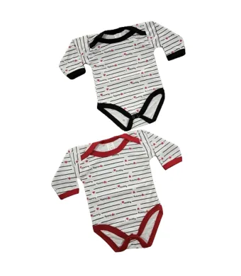 Body Engros pentru bebelusi, cu model imprimat (0-3, 6-9 luni, NEGRU)
