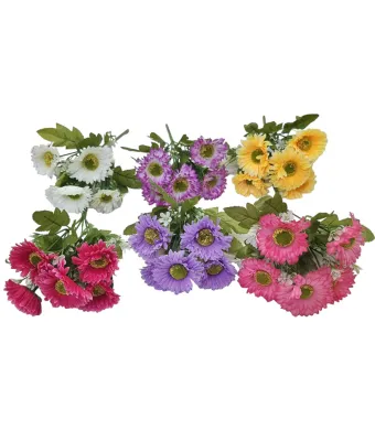 Flori artificiala Flori de camp 5 fire engros set 20/buc culori diverse