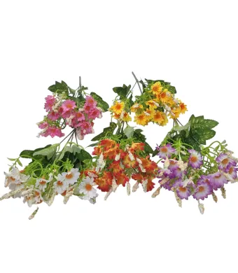 Flori artificiala Flori de camp 5 fire engros set 20/buc culori diverse