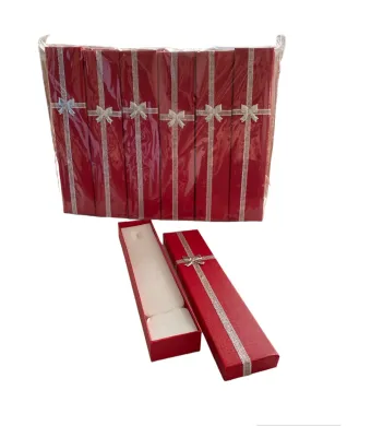 Casete carton pentru bratara, ROSU, 12/set, dimensiuni: 21 x 4,5 cm