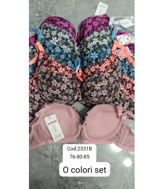 Sutien Engros pentru femei, cu pushup (Albastru)