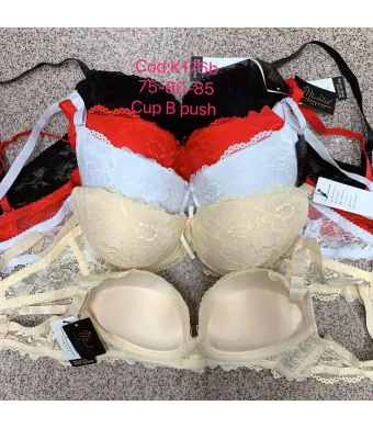 Sutien Engros pentru femei, cu pushup (NEGRU)