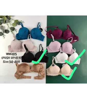 Sutien Engros pentru femei, cu pushup (NEGRU)