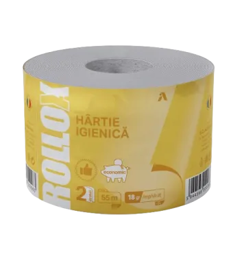 Hartie igienica Rollox, Engros , 2 straturi, 55 m/rola