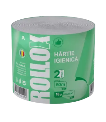 Hartie igienica Rollox, Engros , 2 straturi, 50 m/rola