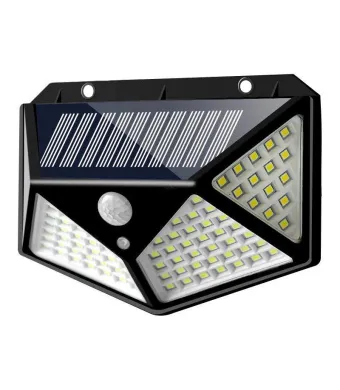 Lampa Engros 100 LED cu panou solar, senzor de miscare 3 moduri de iluminare