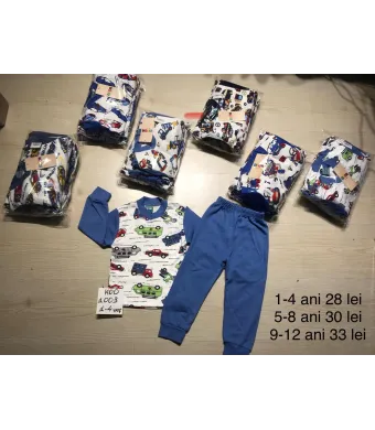 Pijamale de Baiat 1-4 si 5-8 si 9-12 ani Engross (5, 6, 7, 8 ani, Albastru)