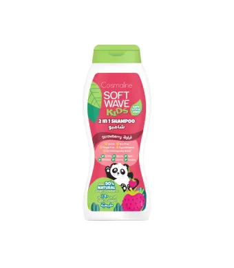 Sampon copii Engross 400 ml, cu peste 90% ingrediente naturale, aroma de Capsuni, Cosmaline Soft Wave Kids