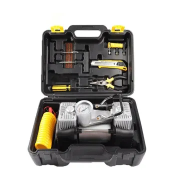 Kit pentru pana, compresor 12V, ENGROS 2 cilindri si 7 accesorii