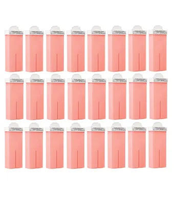 Set 24 buc ceara epilat Aplicator Ingust Pentru Mustata engros, Roz 100 ml
