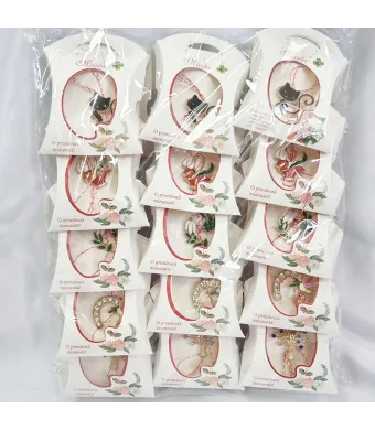 Martisoare in cutiuta brosa metal engros  set 30/buc