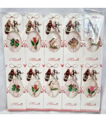 Martisoare in cutiuta brosa metal engros  set 20/buc