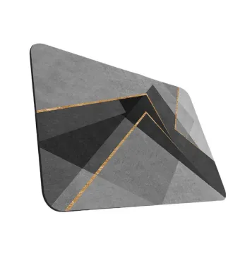Covoras pentru baie ultra absorbant, anti-alunecare, material Diaton, Model Abstract, 50 x 80 cm Engros