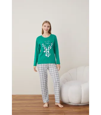 Pijama dama bumbac,Craciun Engros