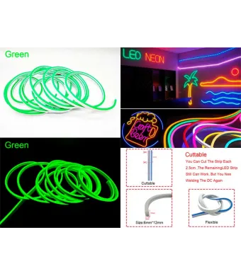 Neon decor auto 5m 12V verde ENGROSS
