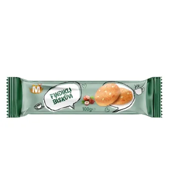 Biscuiti en gross cu alune 100 g (24 buc/bax)
