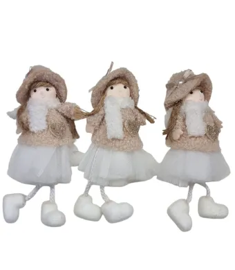 Decoratiune de Craciun de agatat papusele set engros 12/buc 15 cm