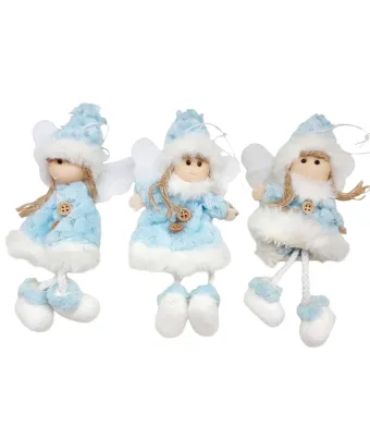 Decoratiune de Craciun deagatat papusele set engros 12/buc 15 cm