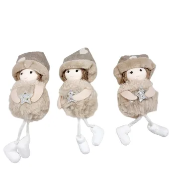 Decoratiune de Craciun deagatat papusele set engros 12/buc 15 cm