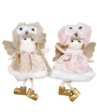 Decoratiune de Craciun deagatat papusele set engros 12/buc 15 cm