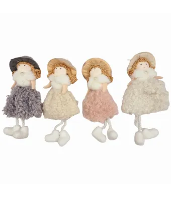 Decoratiune de Craciun deagatat papusele set engros 12/buc 15 cm